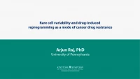 Rare cell variability and drug-induced reprogramming as a mode of cancer drug resistance icon