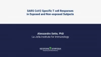 SARS CoV2 Specific T cell Responses in Exposed and Non-exposed Subjects icon