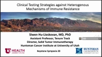 Clinical Testing Strategies against Heterogenous Mechanisms of Immune Resistance icon