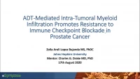 Short Talk: ADT-Mediated Intra-Tumoral Myeloid Infiltration Promotes Resistance to Immune Checkpoint Blockade in Prostate Cancer icon
