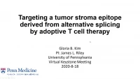 Short Talk: Splice Variants as Neoantigens for Cancer Immunotherapy icon