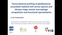 Transcriptional Profiling of Glioblastoma-Associated Myeloid Cells across Species and Disease Stage Reveals Macrophage Competition and Functional Specialization icon