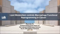 Short Talk: Lipid Metabolism Controls Macrophage Functional Reprogramming in Tumor Microenvironment icon