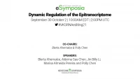 Dynamic Regulation of the Epitranscriptome icon