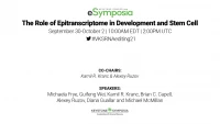 The Role of Epitranscriptome in Development and Stem Cell icon