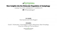 Molecular Regulation of Autophagosome Formation icon
