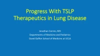 Progress with TSLP Therapeutics in Lung Disease icon