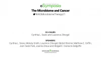 [Harnessing the Microbiome] The Microbiome and Cancer icon