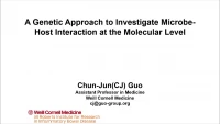 A Genetic Approach to Investigate Microbe‑Host Interaction at the Molecular Level icon