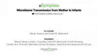 [Maternal Microbiome] Microbiome Transmission from Mother to Infants icon