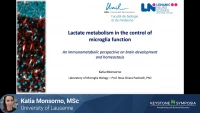 Short Talk: Lactate Metabolism in the Control of Microglial Function icon