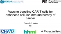 Endogenous Immunity Primed by Vaccine-Boosted CAR T Cell Therapy icon