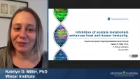Short Talk: Inhibition of Acetate Metabolism Enhances Host Anti-Tumor Immunity icon