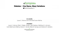 Diabetes – One Name, Many Variations icon