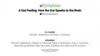 A Gut Feeling: How the Gut Speaks to the Brain icon