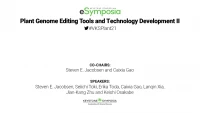 Plant Genome Editing Tools and Technology Development II icon
