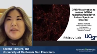 Short Talk: CRISPR Activation to Rescue SCN2A Haploinsufficiency in Autism Spectrum Disorder icon