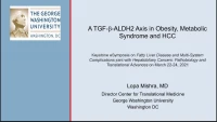 A TGF-ß-ALDH2 Axis in Obesity, Metabolic Syndrome, and HCC icon