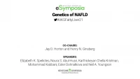 Genetics of NAFLD icon