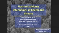 Host Microbiome Interactions in Health and Disease icon
