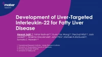 Short Talk: Development of Liver-Targeted Interleukin-22 for Fatty Liver Disease icon