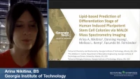 Short Talk: Lipid-based Prediction of Differentiation Stage of Human Induced Pluripotent Stem Cell Colonies via MALDI Mass Spectrometry Imaging icon