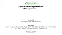 Lipids in Neurodegeneration II icon