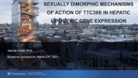 Short Talk: Sexually Dimorphic Mechanisms of Action of TTC39B in Hepatic Lipogenic Gene Expression icon
