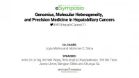 Genomics, Molecular Heterogeneity, and Precision Medicine in Hepatobiliary Cancers icon