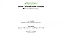 Innate Cells at Barrier Surfaces icon