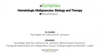 Hematologic Malignancies: Biology and Therapy icon