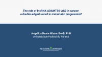 The role of lncRNA ADAMTS9-AS2 in cancer: a double-edged sword in metastatic progression? icon