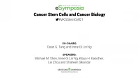 Cancer Stem Cells and Cancer Biology icon