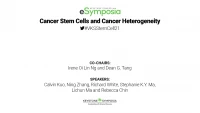 Cancer Stem Cells and Cancer Heterogeneity icon