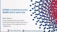 STING Activation Blocks SARS-CoV-2 Infection icon
