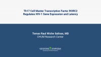 Th17 Cell Master Transcription Factor RORC2 Regulates HIV-1 Gene Expression and Latency icon