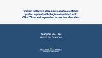 Variant-selective stereopure oligonucleotides protect against pathologies associated with C9orf72-repeat expansion in preclinical models icon