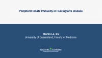 Peripheral Innate Immunity in Huntington’s Disease icon