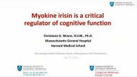 Short Talk: Myokine Irisin Is a Critical Regulator of Cognitive Function icon