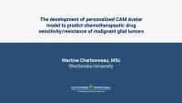 The development of a personalized CAM Avatar model to predict chemotherapeutic drug sensitivity/resistance of malignant glial tumors. icon