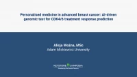 Personalised medicine in advanced breast cancer: AI-driven genomic test for CDK4/6 treatment response prediction icon