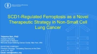 Short Talk: SCD1-Regulated Ferroptosis as a Novel Therapeutic Strategy in Non-Small Cell Lung Cancer icon