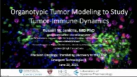 Organotypic Modeling of Cancer and Immune Cell Dynamics icon