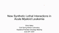New Synthetic Lethal Interactions in Acute Myeloid Leukemia icon