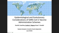 Epidemiological and Evolutionary Considerations of SARS-CoV-2 Vaccine Administration Schemes icon