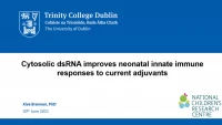Short Talk: Cytosolic dsRNA Improves Neonatal Innate Immune Responses to Adjuvants Currently in Use in Paediatric Vaccines icon