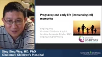Pregnancy and early life (immunological) memories icon