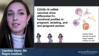 Short Talk: COVID-19 mRNA Vaccines Drive Differential Fc-Functional Profiles in Pregnant, Lactating, and Non-Pregnant Women icon