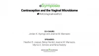 Contraception and the Vaginal Microbiome icon