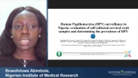 Short Talk: Human Papillomavirus (HPV) Surveillance in Nigeria: Evaluation of Self-Collected Cervical Swab Samples and Determining the Prevalence of HPV icon